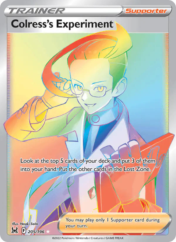 Carta Colress's Experiment 205/196 de Lost Origin