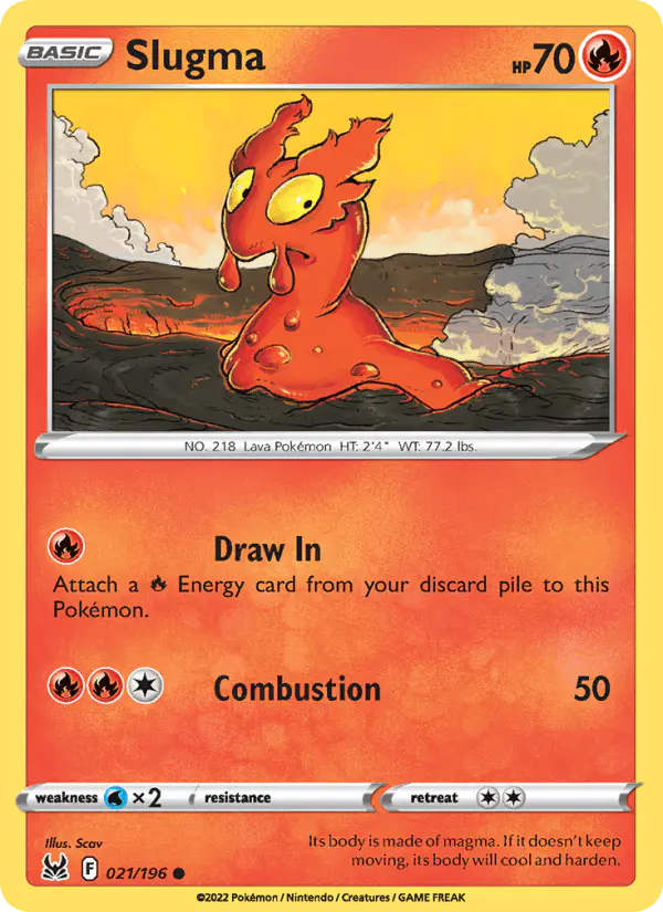 Carta Slugma 021/196 de Lost Origin