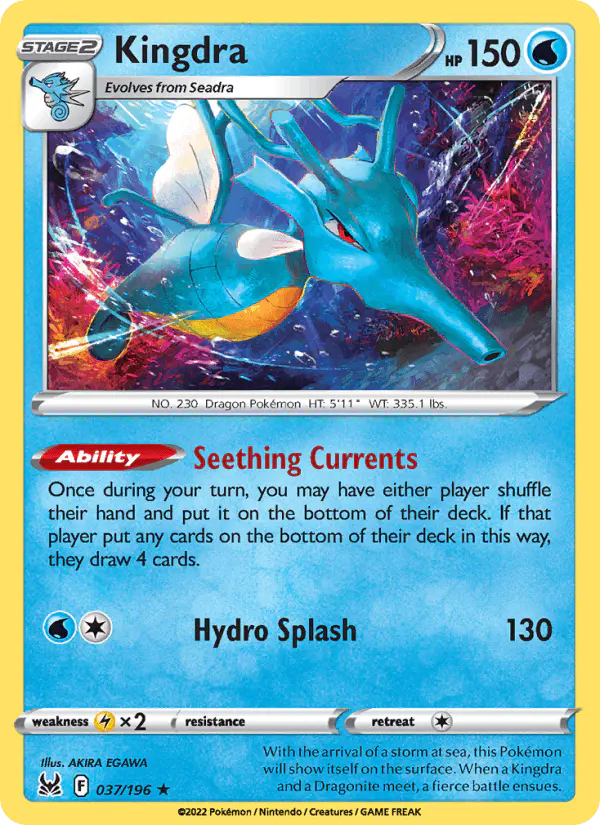 Carta Kingdra 037/196 de Lost Origin