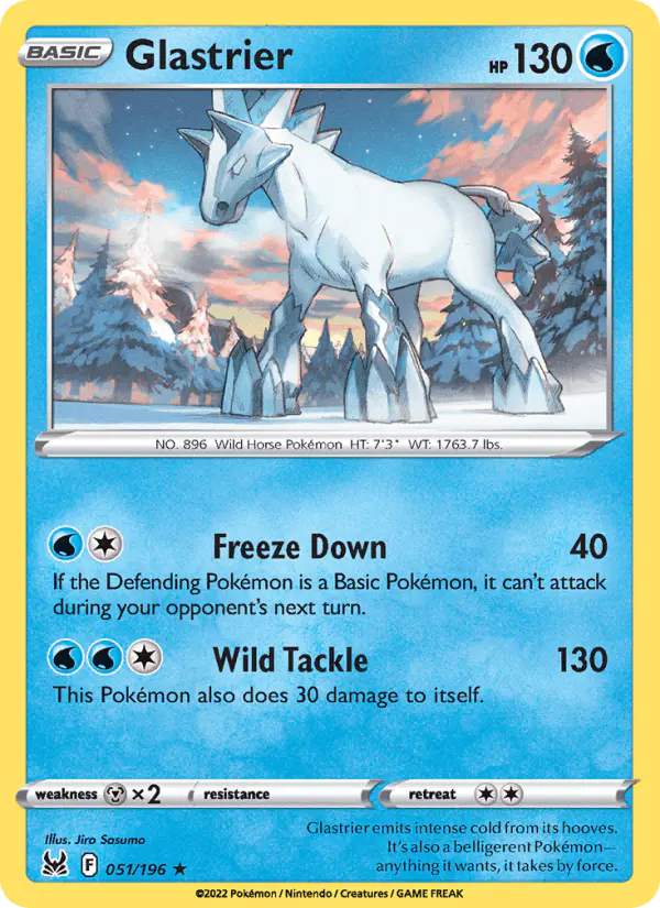 Carta Glastrier 051/196 de Lost Origin