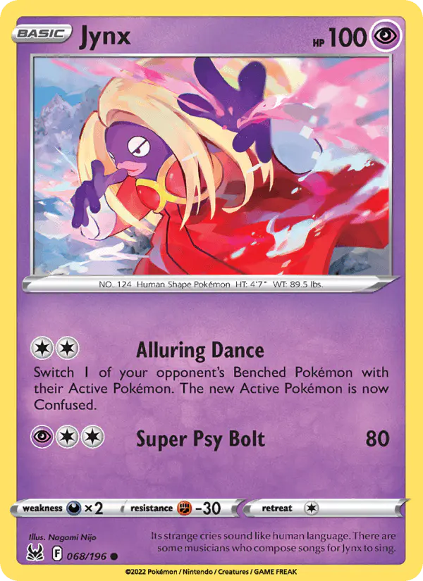 Carta Jynx 068/196 de Lost Origin