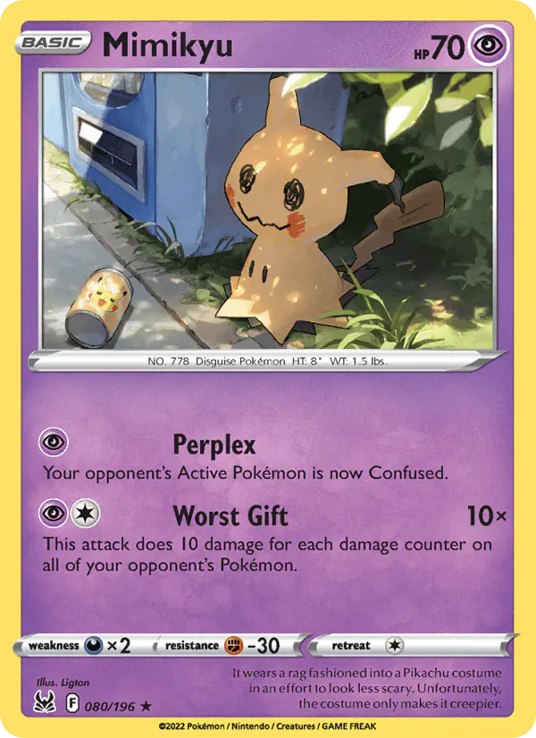 Carta Mimikyu 080/196 de Lost Origin