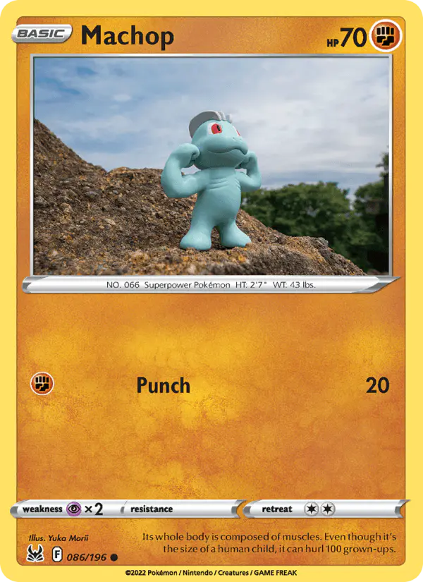 Carta Machop 086/196 de Lost Origin