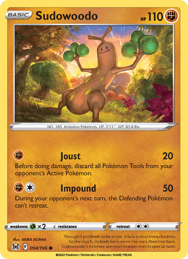Carta Sudowoodo 094/196 de Lost Origin