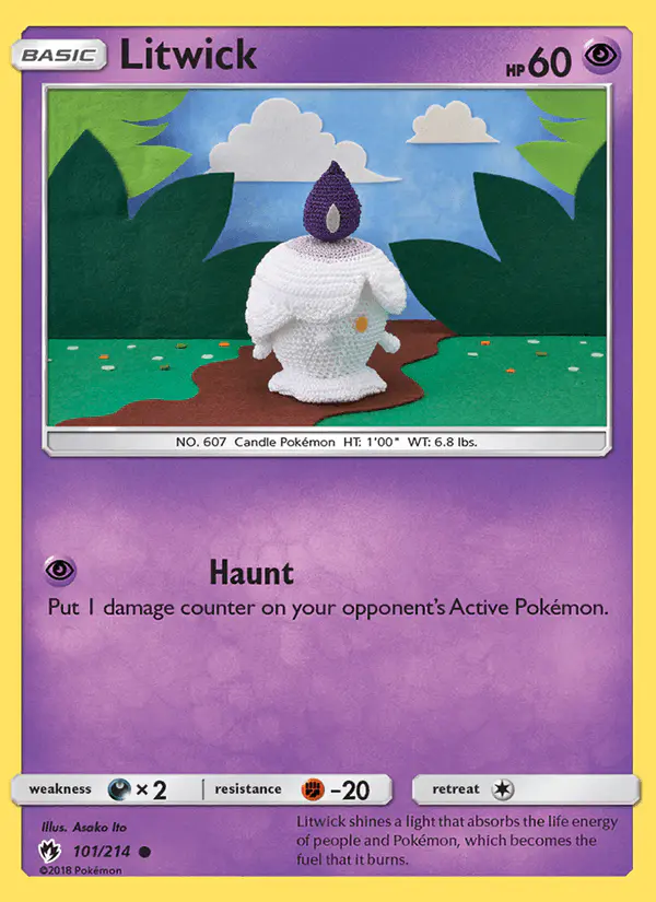Carta Litwick 101/214 de Lost Thunder