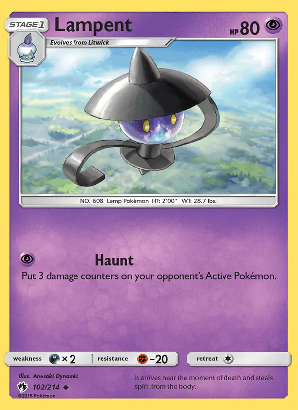 Carta Lampent 102/214 de Lost Thunder