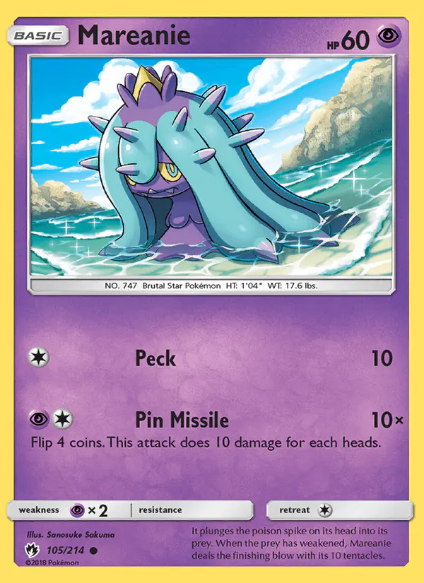 Carta Mareanie 105/214 de Lost Thunder
