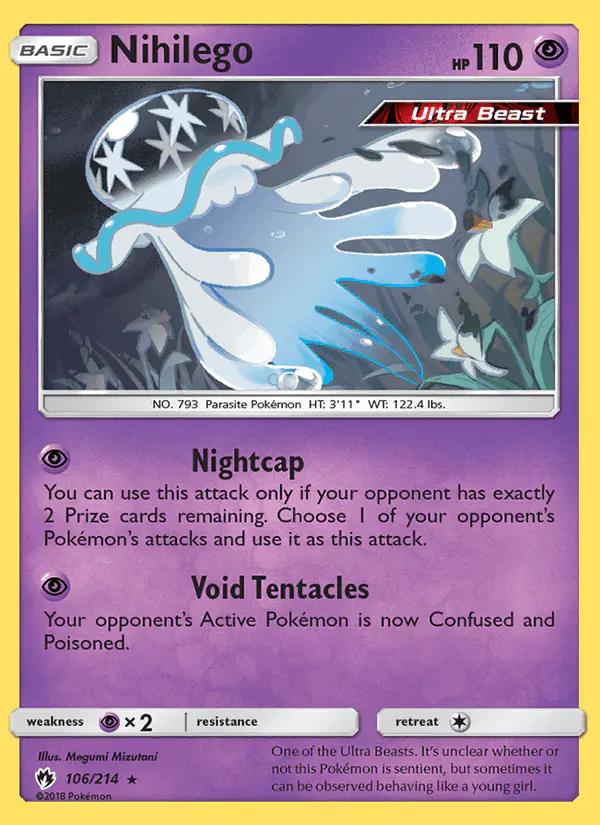 Carta Nihilego 106/214 de Lost Thunder