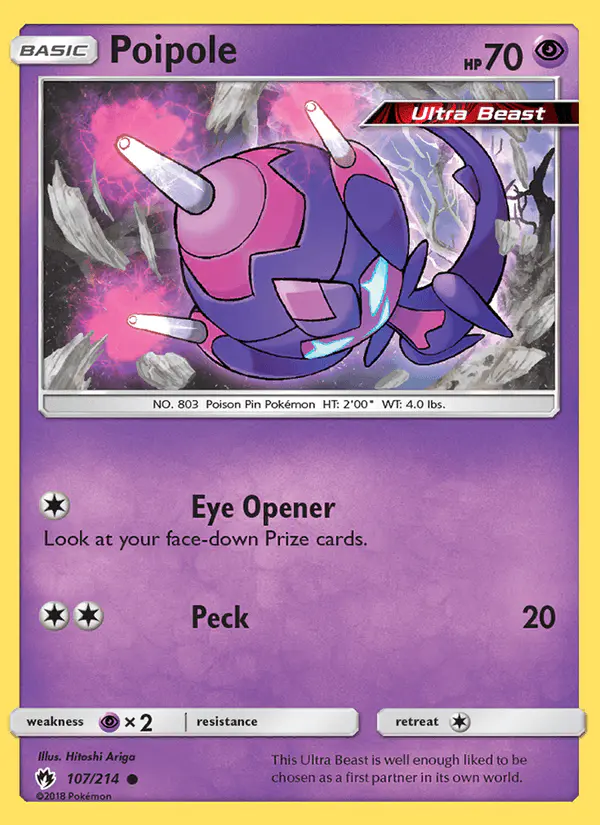 Carta Poipole 107/214 de Lost Thunder