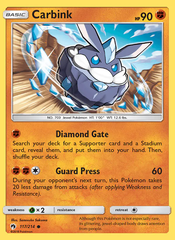 Carta Carbink 117/214 de Lost Thunder