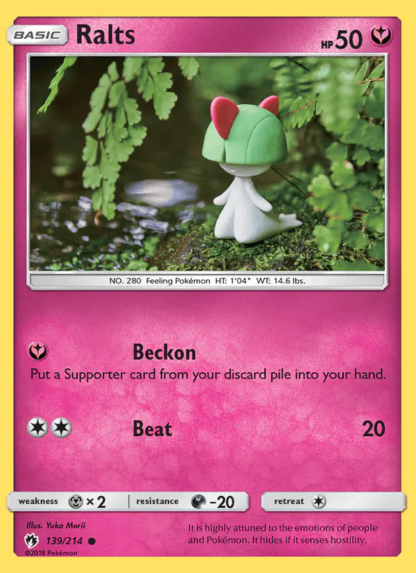 Carta Ralts 139/214 de Lost Thunder