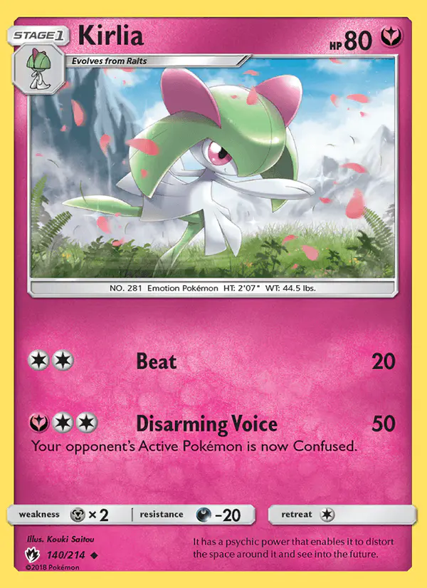 Carta Kirlia 140/214 de Lost Thunder