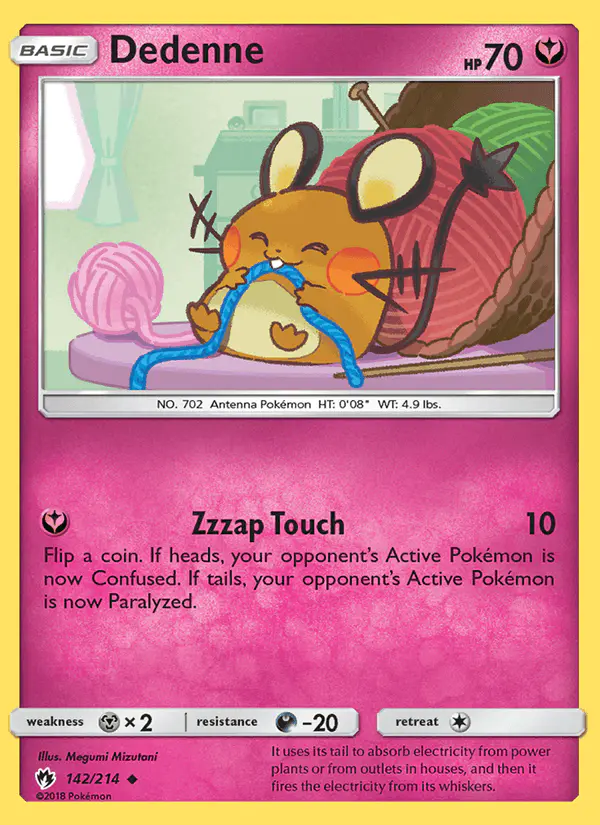 Carta Dedenne 142/214 de Lost Thunder