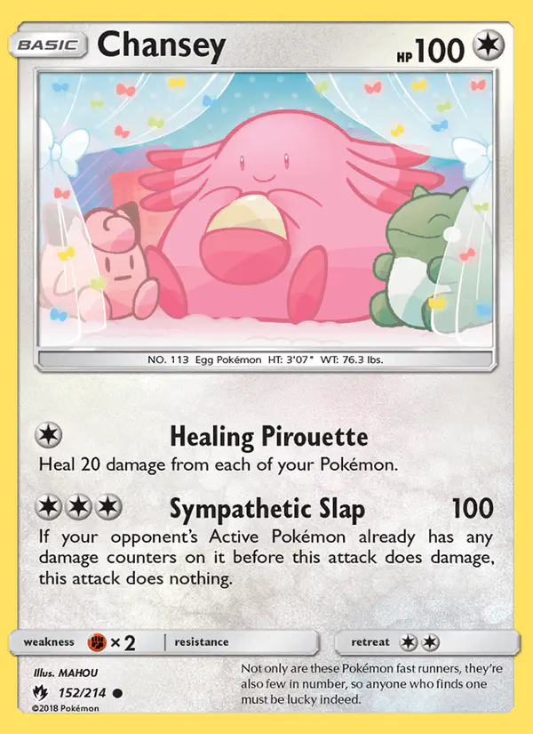 Carta Chansey 152/214 de Lost Thunder