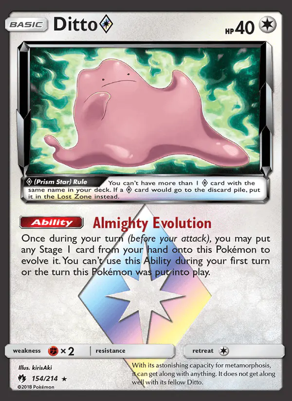 Carta Ditto ◇ 154/214 de Lost Thunder