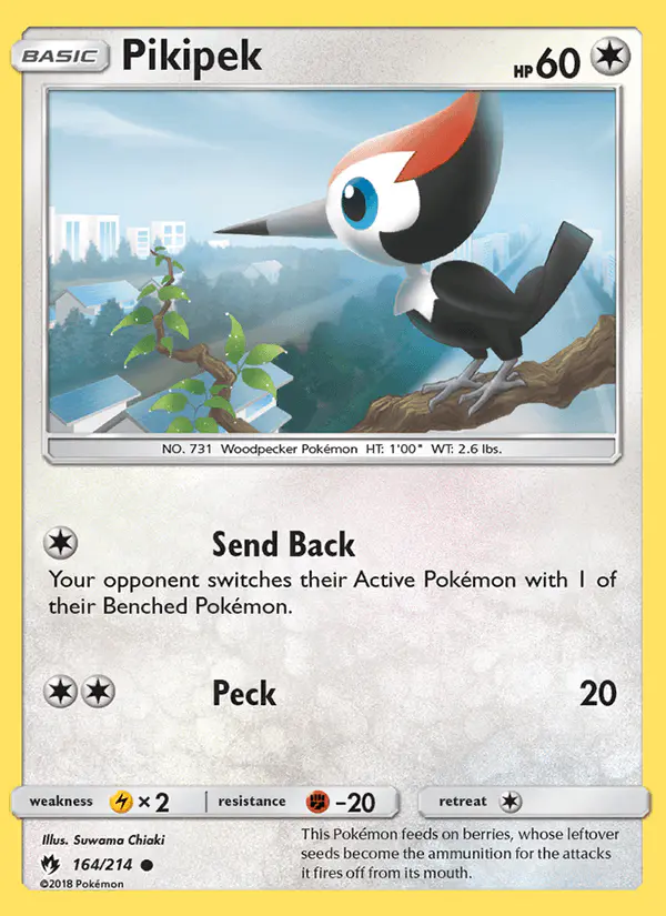 Carta Pikipek 164/214 de Lost Thunder