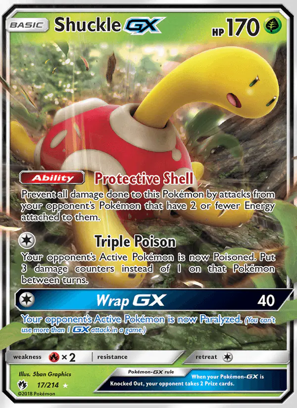 Carta Shuckle GX 17/214 de Lost Thunder