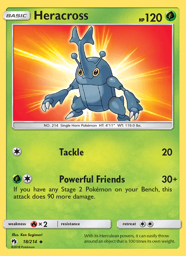 Carta Heracross 18/214 de Lost Thunder