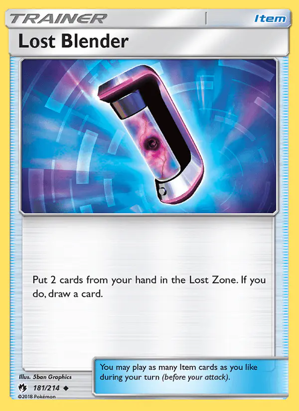Carta Lost Blender 181/214 de Lost Thunder