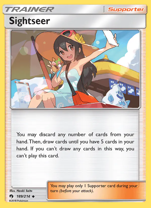Carta Sightseer 189/214 de Lost Thunder