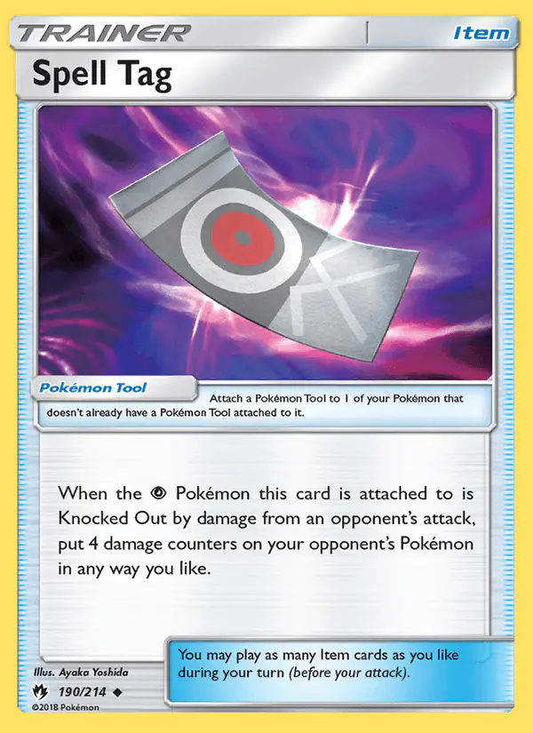 Carta Spell Tag 190/214 de Lost Thunder