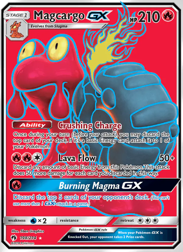 Carta Magcargo GX 198/214 de Lost Thunder