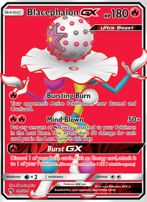Carta Blacephalon GX 199/214 de Lost Thunder