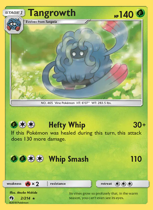 Carta Tangrowth 2/214 de Lost Thunder