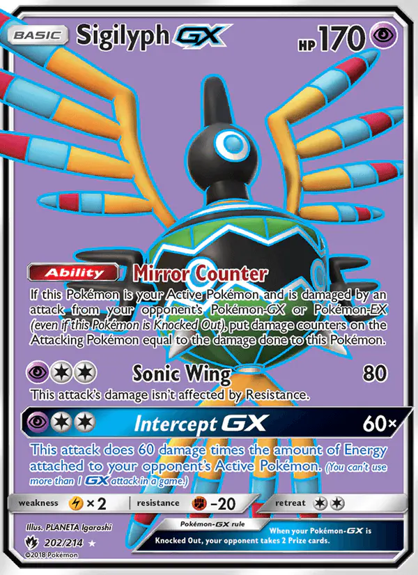 Carta Sigilyph GX 202/214 de Lost Thunder