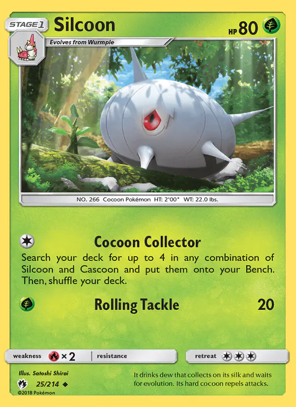Carta Silcoon 25/214 de Lost Thunder