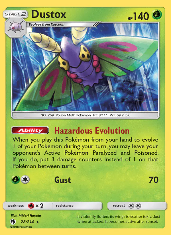 Carta Dustox 28/214 de Lost Thunder