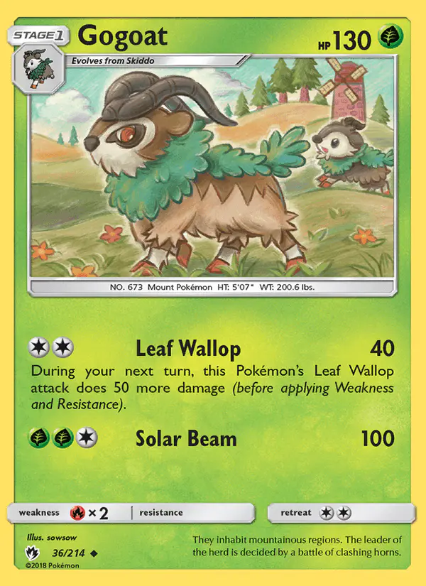 Carta Gogoat 36/214 de Lost Thunder