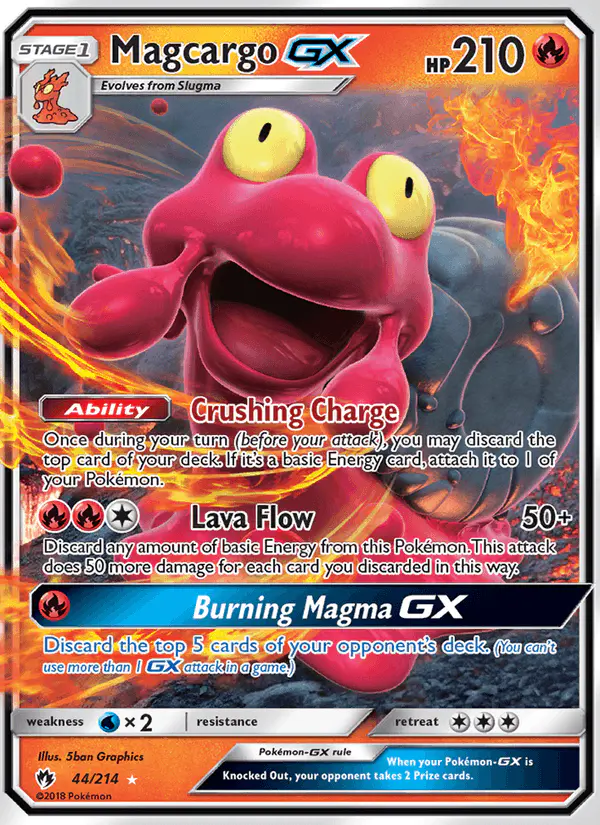 Carta Magcargo GX 44/214 de Lost Thunder