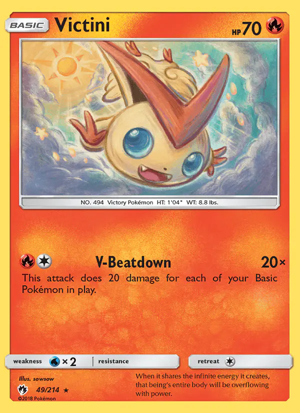 Carta Victini 49/214 de Lost Thunder