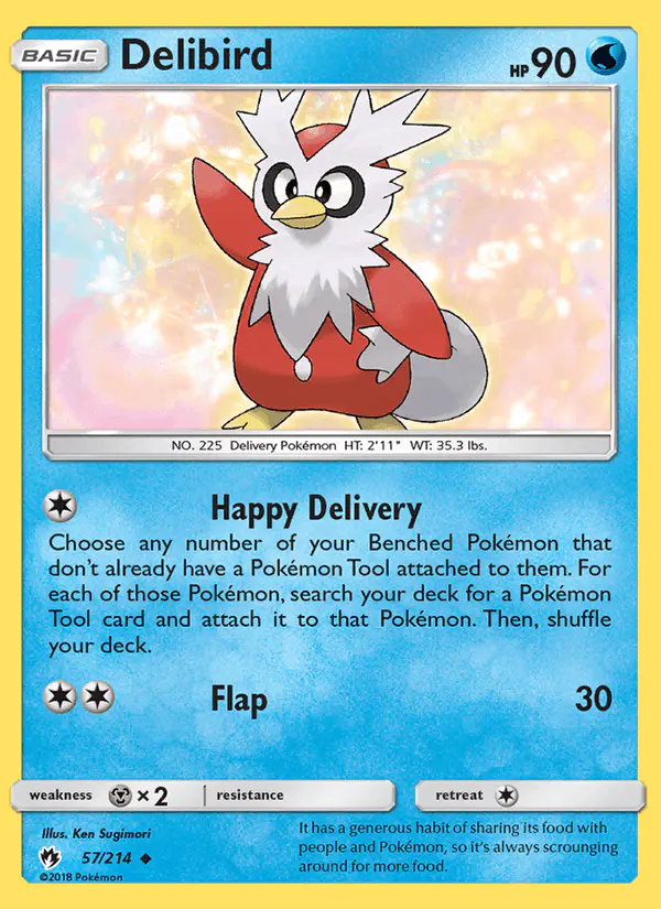 Carta Delibird 57/214 de Lost Thunder