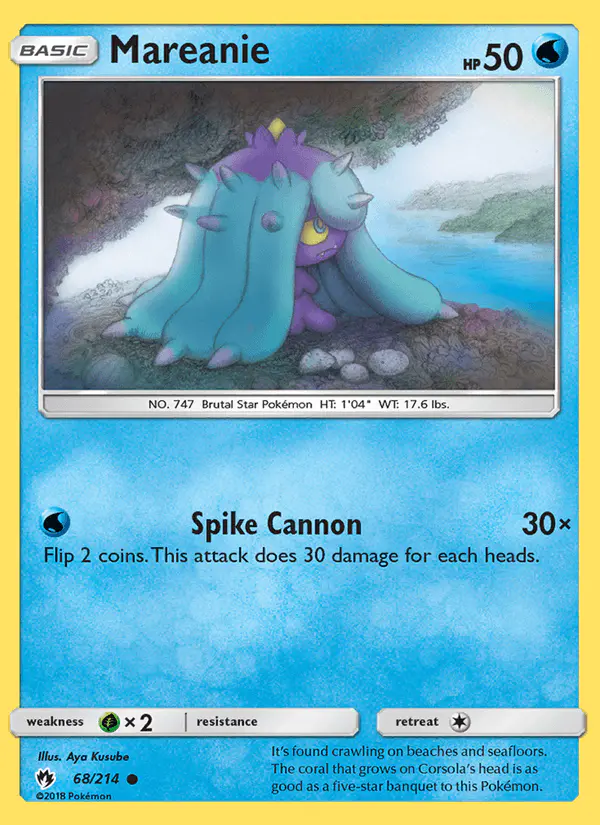 Carta Mareanie 68/214 de Lost Thunder