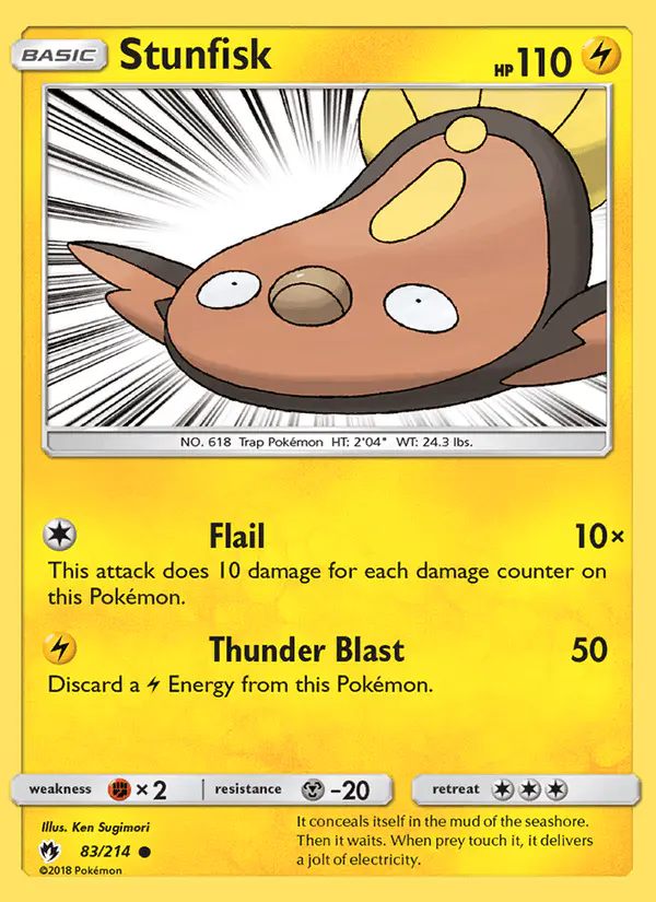 Carta Stunfisk 83/214 de Lost Thunder