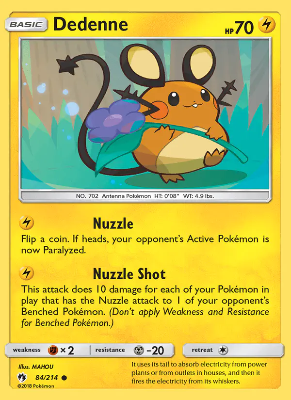 Carta Dedenne 84/214 de Lost Thunder