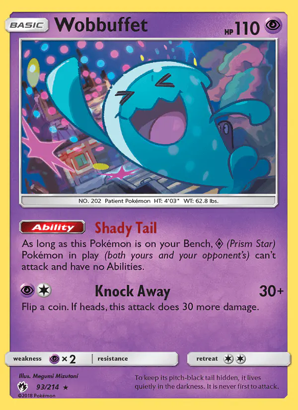 Carta Wobbuffet 93/214 de Lost Thunder