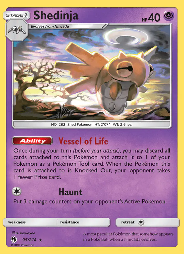 Carta Shedinja 95/214 de Lost Thunder