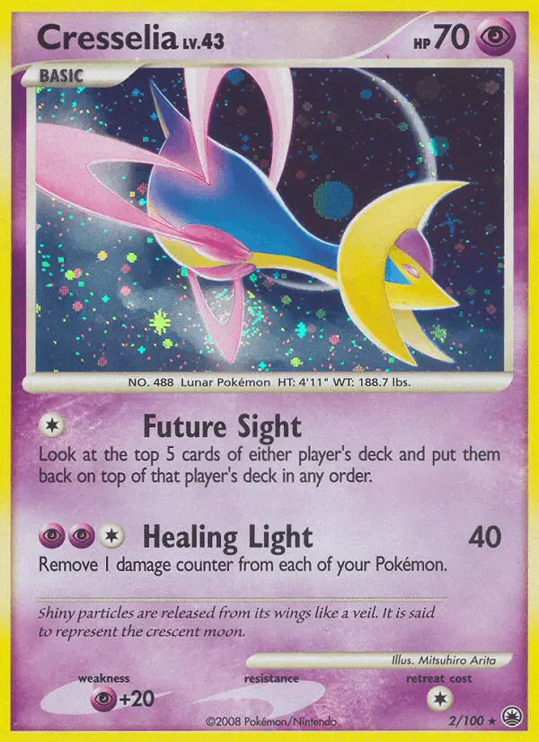 Carta Cresselia 2/100 de Majestic Dawn
