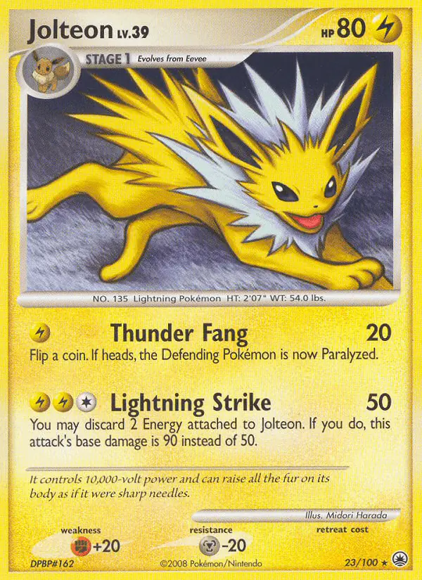 Carta Jolteon 23/100 de Majestic Dawn