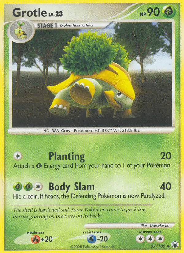 Carta Grotle 37/100 de Majestic Dawn
