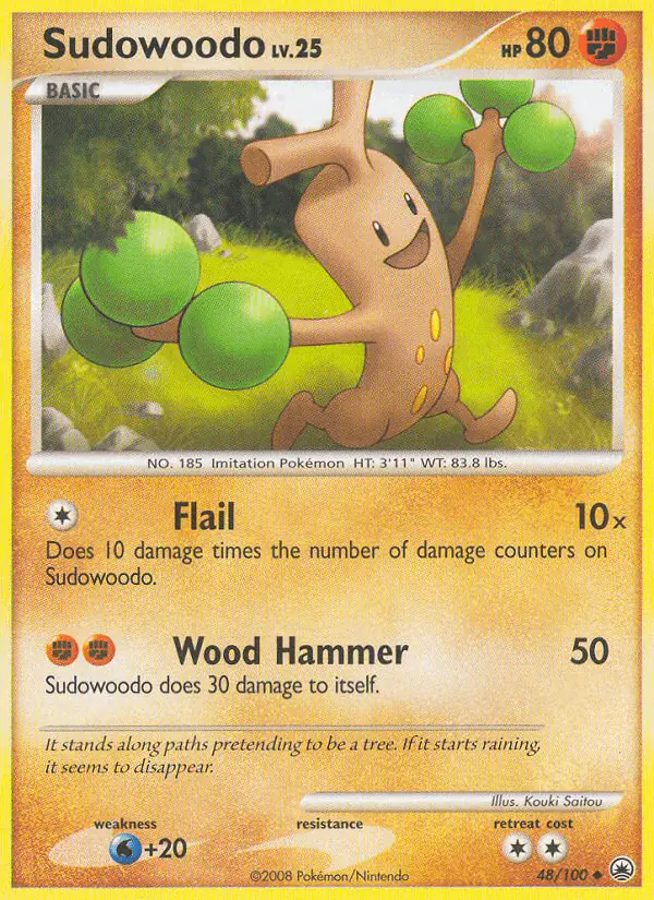 Carta Sudowoodo 48/100 de Majestic Dawn