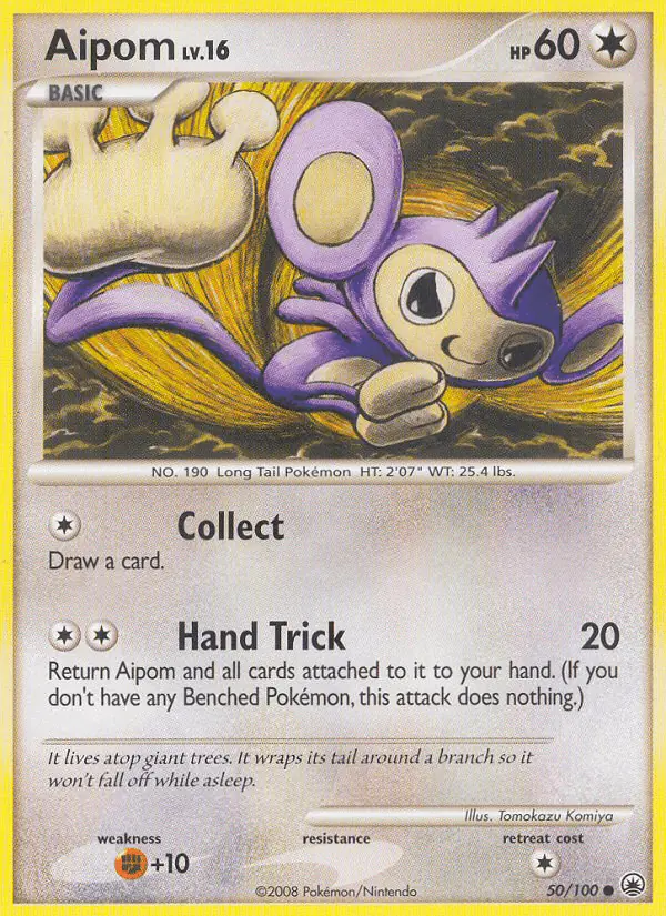 Carta Aipom 50/100 de Majestic Dawn