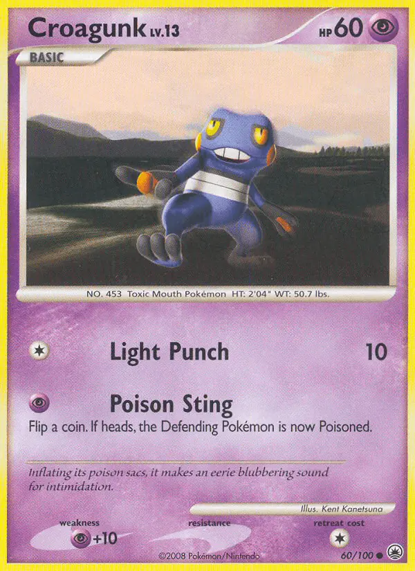 Carta Croagunk 60/100 de Majestic Dawn