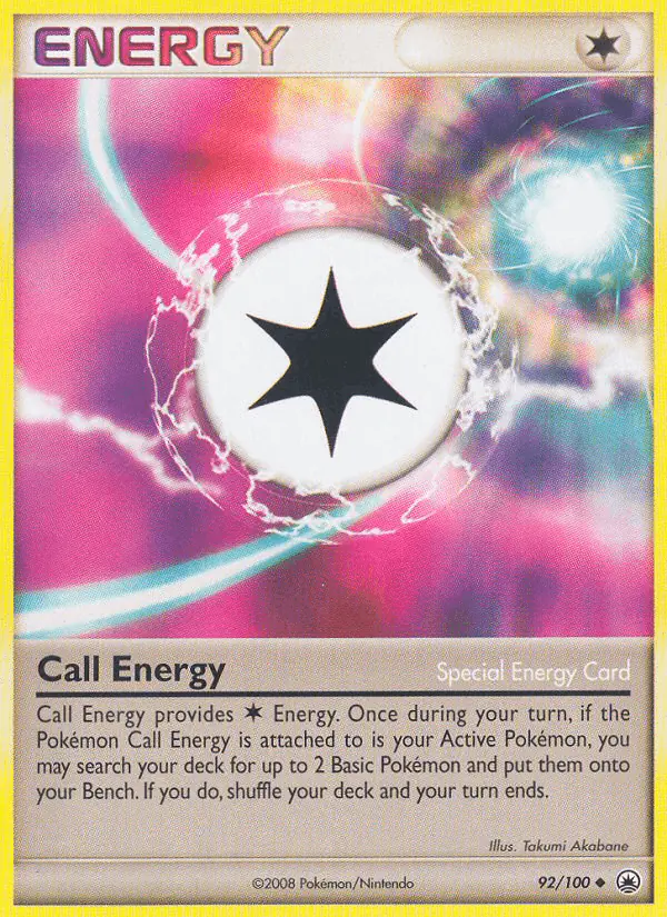 Carta Call Energy 92/100 de Majestic Dawn