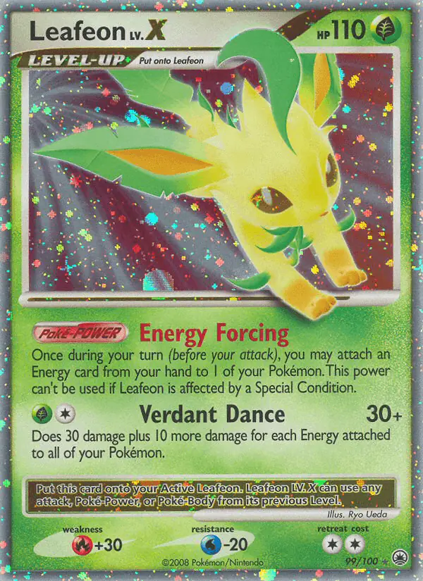 Carta Leafeon 99/100 de Majestic Dawn
