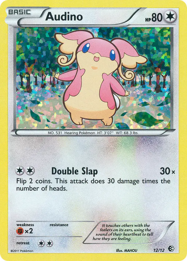 Carta Audino 12/12 de McDonald's Collection 2011