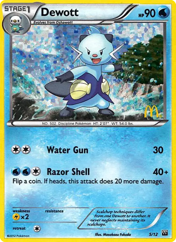 Carta Dewott 5/12 de McDonald's Collection 2012